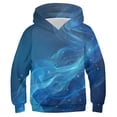 thumbnail image 3 of Xyxonk Hooded Sweatshirts for Boys Kids Long Sleeve Hoodies Basic Hooded Sweatshirts 3D Tie Dye Print Pullover Tops for Teen Graphic Clothes shirts for Kids Size 4-5 Years Blue 110, 3 of 5