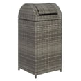thumbnail image 3 of Safavieh Serapis Outdoor Patio Trash Bin - Grey, 3 of 13