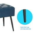 thumbnail image 6 of Abble 38" Wide Upholstered Entryway Bench, Tufted Ottoman Bench, Small Bed Room Bench, Casual Dining Room Bench, Blue, 6 of 7