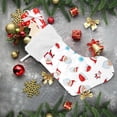 thumbnail image 6 of Coolnut Christmas Stocking Set of 1, Christmas Santa Claus Xmas Stockings and Plush Fur Cuff Stockings Fireplace Decorations for Family Holiday Xmas Party Decorations, 6 of 7