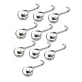 thumbnail image 3 of 10 ganchos magnéticos duraderos, fáciles de usar, resistentes al desgaste, reutilizables, 360 grados Plata, 3 of 9