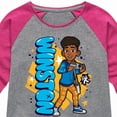 thumbnail image 3 of Karma's World - Winston - Graffiti Style - Toddler & Youth Girls Raglan Graphic T-Shirt, 3 of 4
