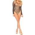 thumbnail image 4 of Lencería sexy para mujer, diseño de malla con diamantes de imitación, mono, ropa de dormir erótica Inevent XX000027-00, 4 of 7