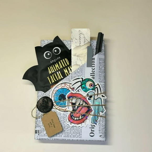 Black Halloween Witch Blind Date With A Book Mystery Gift Box 5Ml Surprise Book Lover Gift Set For Halloween Party Favors Home Decor Reading Enthusiasts Spooky Season Novelty Item 0.13 Lb