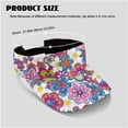 thumbnail image 7 of Garronmavis Colorful Retro Floral Women's Golf Shirt and Sun Visor Hat Set Quick-Dry Moisture-Wicking Short Sleeve Shirt Adjustable UV-Protective Sun Hat for Golf Tennis Hiking Daily Wear, 7 of 7