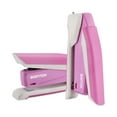 thumbnail image 3 of Bostitch InCourage™ Spring-Powered Antimicrobial* Desktop Stapler, 20-sheet capacity, pink/white, 3 of 7
