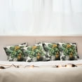 thumbnail image 3 of Ambesonne Monstera Throw Pillow Cover Pack of 4, Leaves Triangles Mystery, 4 Pcs-40"x40", Camel Grey and Fern Green, 3 of 5