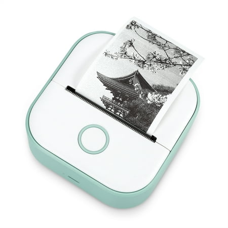 Image of Phomemo T02 Pocket Picture Printer Mini Portable Bluetooth Printer Wireless Thermal Printer Receipt Label Sticker Memo Photo Picture Instant Mobile Printer Compatible with Android iOS Green