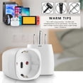 thumbnail image 7 of erfcxs Us Travel Adapter US Adapter Socket German Plug Adaptor US German Plug For EU To US/Canada/Mexico/Thailand Etc. Travel Plug Power Adapter White, 7 of 7