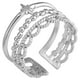 thumbnail image 2 of abierto, joyería bonita, Vintage, simple, ajustable, con forma de estrella, regalos de plata para novias, mujeres, hijas, aniversarios, laciness Salvador Anillos abiertos, 2 of 9