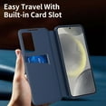 thumbnail image 6 of for Samsung Galaxy S24 Case Smart Clear View, Slim Design Wallet Leather Anti-Scratch Shockproof Phone Case, Card Holder Pocket Cover For Samsung Galaxy S24 Smart View,Blue, 6 of 7