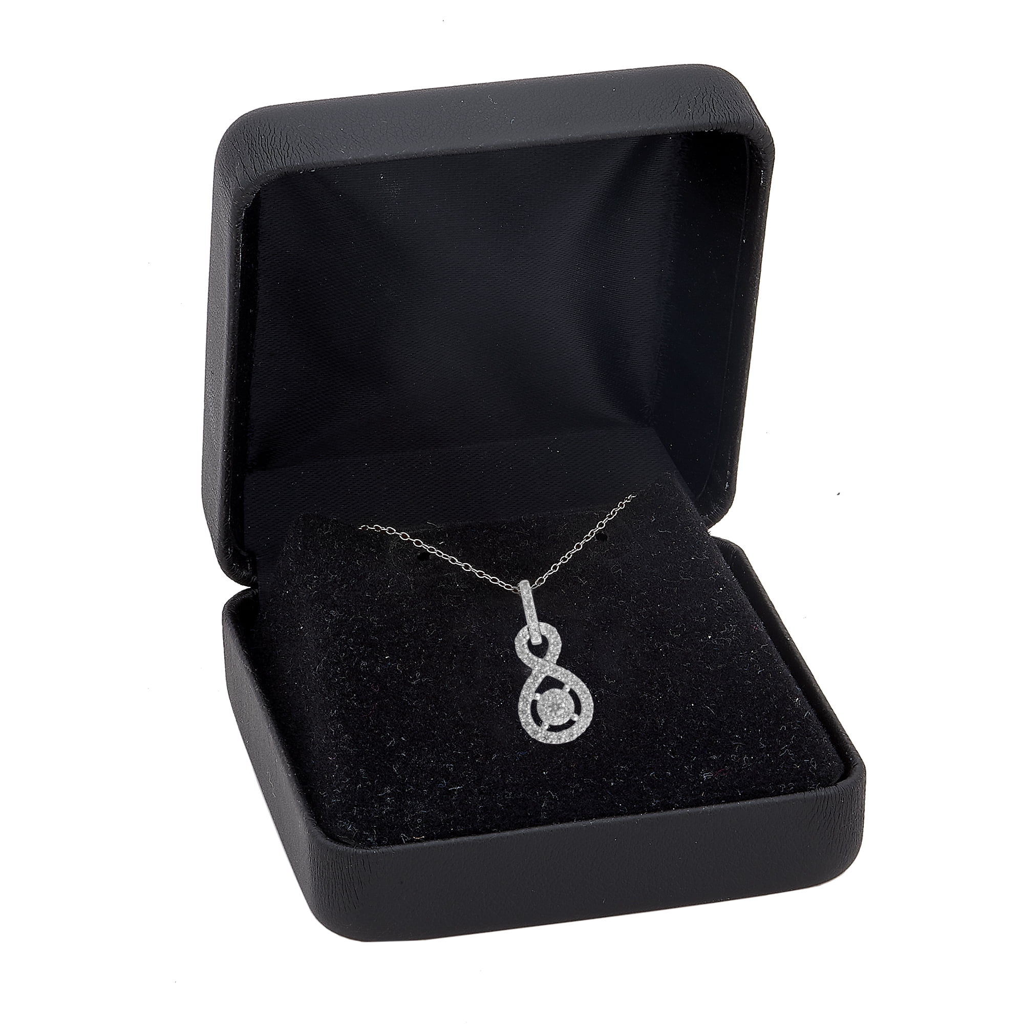 Arista 1/2 ct Diamond Women's Twist Pendant in Sterling Silver,18" (I-J, I3)