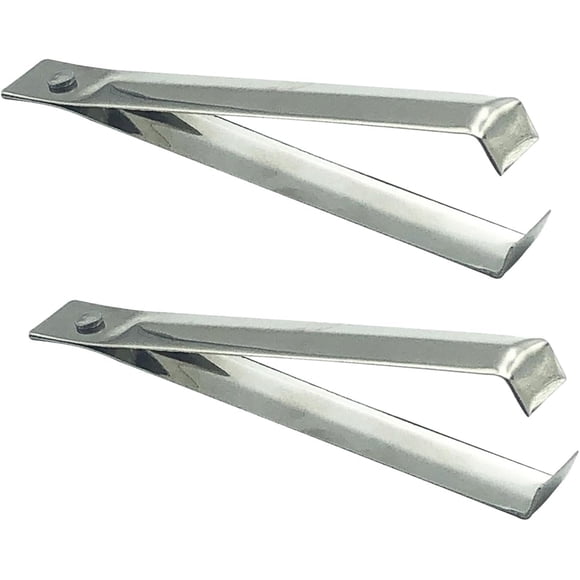 Zhuge Juego de 2 pinzas para espinas de pescado, pelador de ajo, pinzas para quitar ajos, pinzas para cocinar, utensilios prácticos para verduras