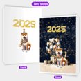 thumbnail image 2 of Happy New Year Shiba Inu Welcome 2025 Balloon Firework Party 5x7in Folded Greeting Card Shibas Dog Lovers Gifts Idea Single Note Card with Envelope - 01014, 2 of 5
