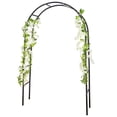 thumbnail image 1 of Arco de jardín de metal RUBFAC de 239 cm de altura, negro, para exteriores, 1 of 7