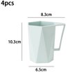 thumbnail image 2 of 1 Pce Tasse Originale Personnalité Lait Jus Citron Tasse Café Thé Réutilisable en Plastique (Vert Menthe), 2 of 5