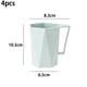 thumbnail image 2 of Taza de cepillado con asa de viaje geométrica para el hogar de 4 piezas - Verde menta Adepaton CPB-DE-WX534-1, 2 of 4