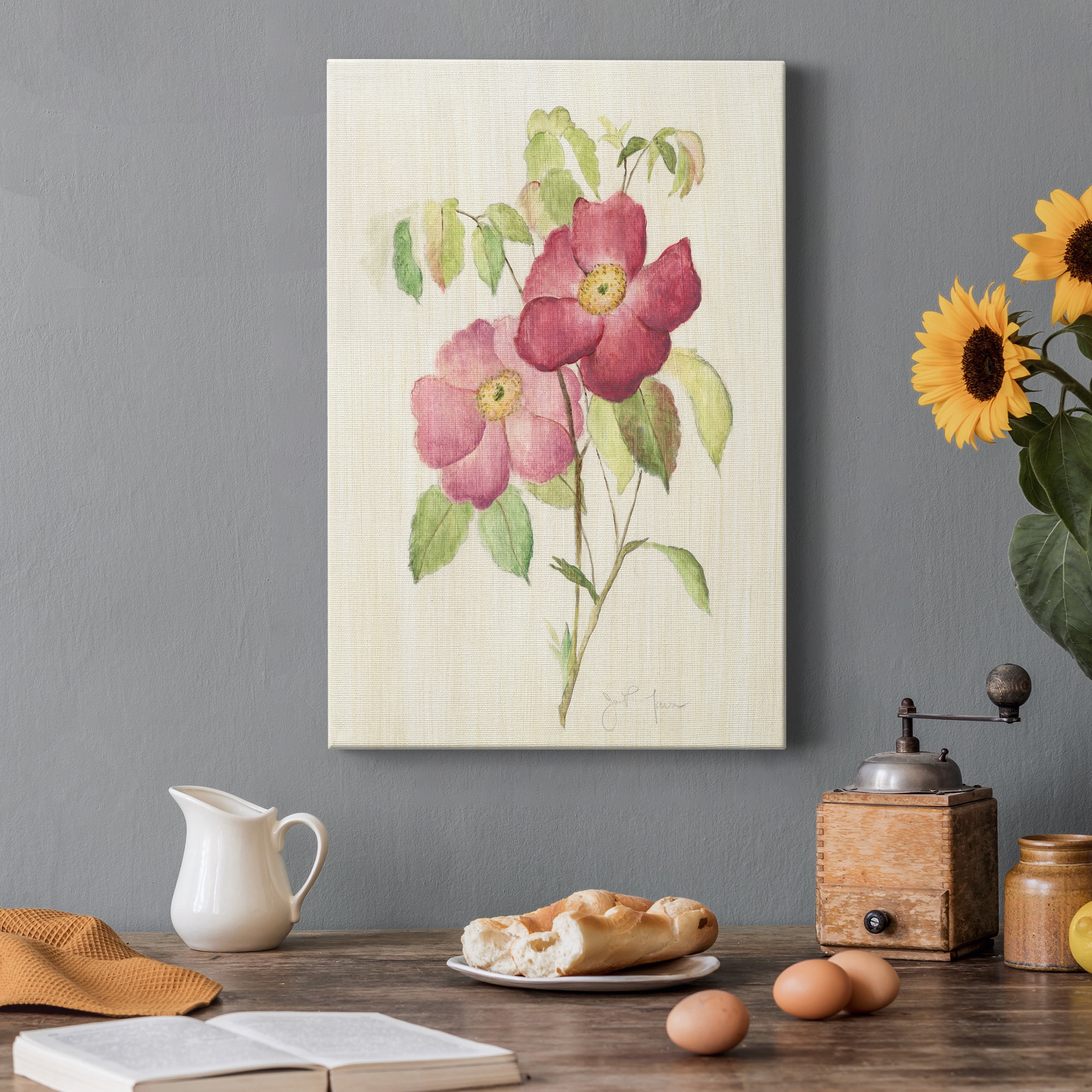 Dusty Rose II Premium Gallery Wrapped Canvas - Ready to Hang - 40 x 60