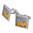 thumbnail image 1 of Garfield I'm Not Lazy Square Cufflink Set - Silver or Gold, 1 of 6