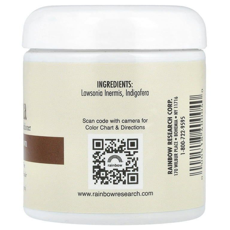 Rainbow Research Henna Hair Color & Conditioner, Pure Powder