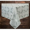thumbnail image 4 of Rectangle Tablecloth Sage Green White Leaf Design 60 x 102 Benson Mills, 4 of 6