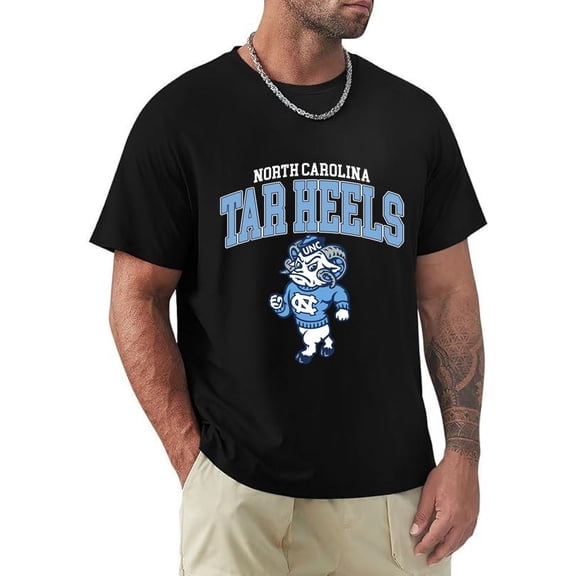 Vintage University North Carolina Tar Heels Football Graphic Unisex T-Shirt, for men & women, up to size 5XL.