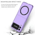 thumbnail image 5 of Allytech Magntic Case for Samsung Galaxy Z Flip 3, Compatible with Magsafe Wireless Charging Support Drop Proof Anti-Scratch Shockproof Slim Case Cover for Samsung Galaxy Z Flip 3 - Purple, 5 of 7