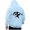 Blue, variant on Valora Men Sweatshirt Men's Hooded Sweatshirt for Casual Style with European Embroidery Versatile Hoodie Cardigan Top for Men and Women Grey XL