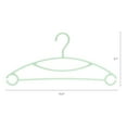thumbnail image 2 of Unique Bargains Plastic Non-Slip Hangers Space Saving Clothes Hangers 30 Packs Light Green, 2 of 6