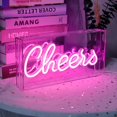 thumbnail image 2 of Letrero De Cheers Letreros De Neón Letrero Led Usb Caja De Luz De Escritorio Letrero De Barra De Neón Cheers Letrero De Luz De Neón De Pared 3D Para Decoración De Pared De Fiesta Accesorios De Ilumina, 2 of 5