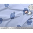 thumbnail image 3 of Soimoi Moss Georgette Fabric Paisley Block Print Fabric by The Yard 42 Inch Wide, 3 of 3