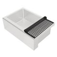thumbnail image 4 of Whitehaus Collection WHNPL3020-MBLK Noah Plus Collection Single Bowl Undermount Sink Set with a Seamless Customized Front Apron - Matte Black, 4 of 4