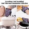 thumbnail image 7 of Pofeuu Skull Daisy Print Thickened Mini Silicone Oven Mitts Heat Resistant, Rubber Oven Mitt Gloves, Finger Pinch Grips, Pot Holder, Silicone Potholder, 7 of 7