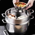 thumbnail image 3 of Yuarrent Juego de accesorios de cocina prácticos de acero inoxidable para cocinar al vapor y guisar comidas y puede ser Cocina y Comedor, 3 of 6
