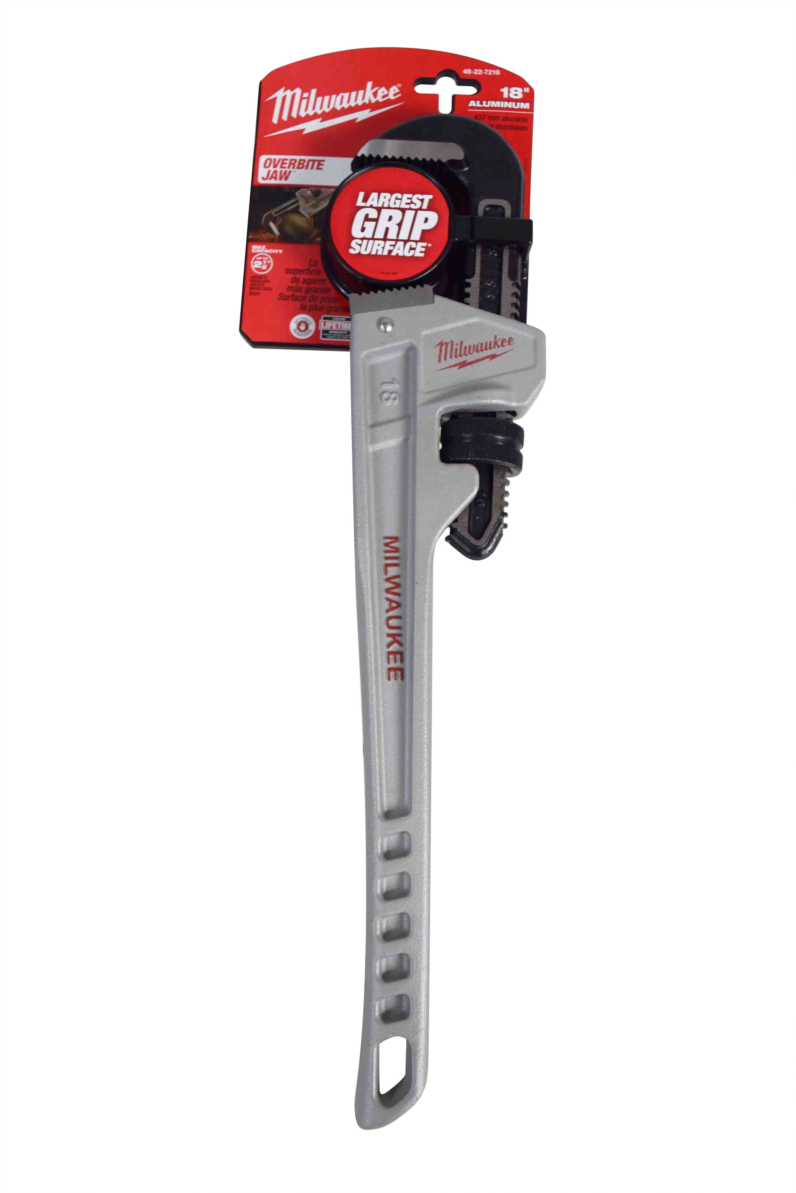 Milwaukee 48227218 18inch Aluminum Pipe Wrench