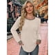 thumbnail image 5 of Camisas de Larga para Mujer, Suéteres, Conjuntos de Otoño, Bloques de Color, Ropa de Invierno, Elegantes, Informales, Suaves. Albaricoque L, 5 of 7