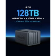 TERRAMASTER D8 Hybrid HDD NVMe Enclosure USB 3.2 Gen 2 10Gbps Type C 8Bay USB Storage Supports RAID 0/1/Single/JBOD Exclusive 2+6 RAID Hybrid Disk Array (Diskless)