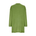 thumbnail image 5 of Tawop Women's Cardigans Long Cardigans for Women Autumn Solid Colour Cardigan Long Sleeve Knitted Mid-Length Sweater Green Xl, 5 of 6