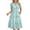 D-Blue Yellow, variant on Summer Dresses for Women Ruffle Sleeve V Neck Midi Dress Casual Beach Sundress with Pockets