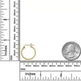 thumbnail image 3 of AVORA 14K Yellow Gold-Filled 1.25 mm Thick 17mm Hoop Earrings, 3 of 6