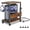 Brown, variant on Tower Stand with Charge Station and USB Port - Height Adjustable PC Tower Stand, Under Desk CPU Holder Cart with Locking Caster Wheels for Fits PC