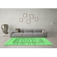 thumbnail image 3 of Ahgly Company Indoor Rectangle Oriental Emerald Green Industrial Area Rugs, 5' x 7', 3 of 4
