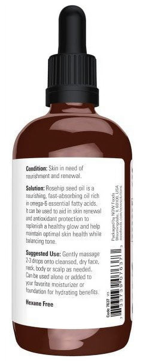 Now Foods Rose Hip Seed Oil 4 oz Oil