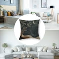 thumbnail image 5 of Acheng Moon Mountains Decorative Pillowcase Throw Pillow Cover,Throw Pillows, Desert for Sofa Bed Room Home Bedroom Decor,Set of 2 White(Two Size Print) 22x22in, 5 of 7