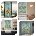 thumbnail image 6 of Sunflowers Window Privacy Film Laugh Live Love Retro Turquoise Background Decorative Glass Window Film UV Blocking Static Cling Non-Adhesive Sticker Covering for Home Door 17.7 x 39.3 inches, 6 of 8