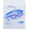 thumbnail image 2 of Goggles De Natación Ajustable Con Tapones Auditivo Integrado Azul, 2 of 5
