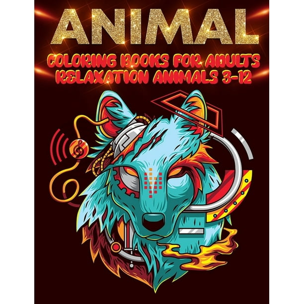 Download Animal coloring books for adults relaxation animals 3-12 ...