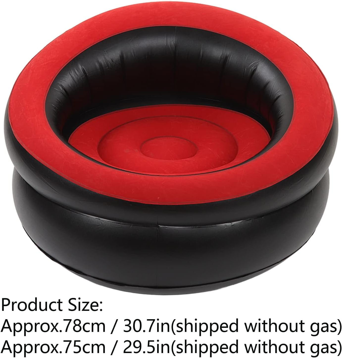 Inflatable Bean Bag Chair for Adults – Portable Blow Up Lounger for Indoor, Outdoor, Camping, Dorm – Quick Inflation, Washable, Puncture-Resistant