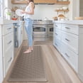 thumbnail image 5 of GALMAXS7 Kitchen Mat Anti Fatigue Cushioned Non Slips Kitchen Rugs and Mats Comfort Foam Floor Mat for Standing,17"x29"+17"x60",Khaki, 5 of 9