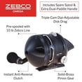 thumbnail image 3 of Zebco ZO3PRO Omega Pro Spincast Reel, Ambi, 6BB + Clutch, 3.4:1 Ratio, 3 of 5